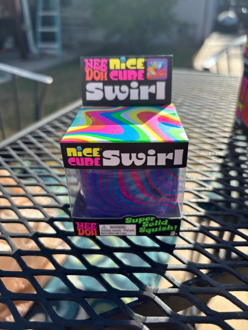 Nice Cube Swirl Super Solid Squish - Purple & Pink Swirl